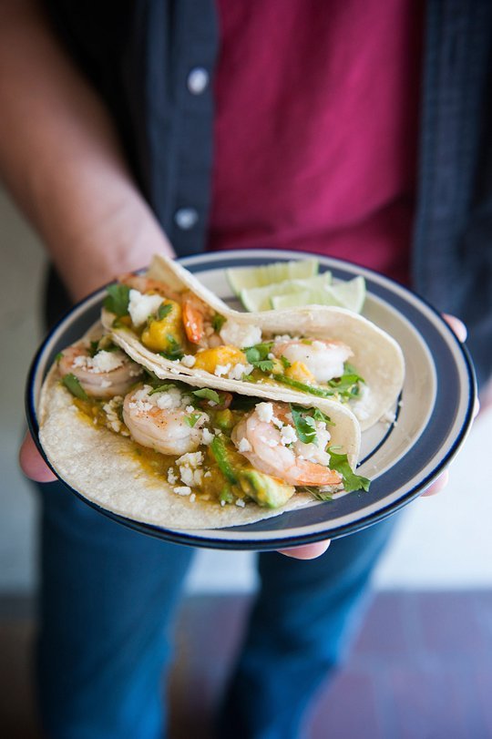 Recipe: Roasted Fish Tacos with Mango-Avocado Salsa