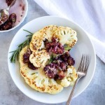 Cauliflower-Steaks-with-Roasted-Grape-Chutney