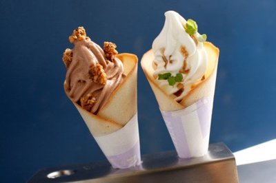 Gianduja & Burrata Soft-Serve Ice Cream