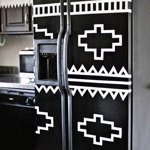 DIY Kilim Patterned Fridge