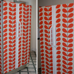 Orla Kiely Wallpapered Fridge