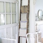 Vintage Ladder with Table Cloths