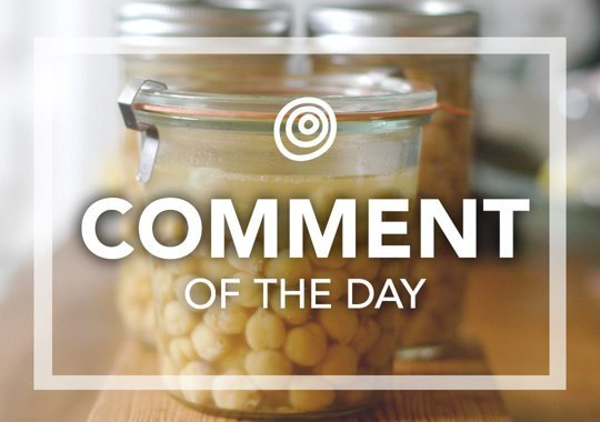 Jar of chickpeas - Comment of the Day