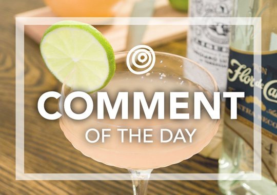 Cocktail in a couple glass - Comment of the Day