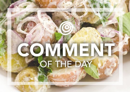 Potato salad with shallots - Comment of the Day