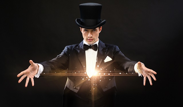 Magician Doing Magic - cropped 640