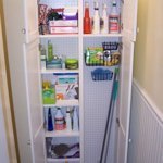 Freestanding broom closet