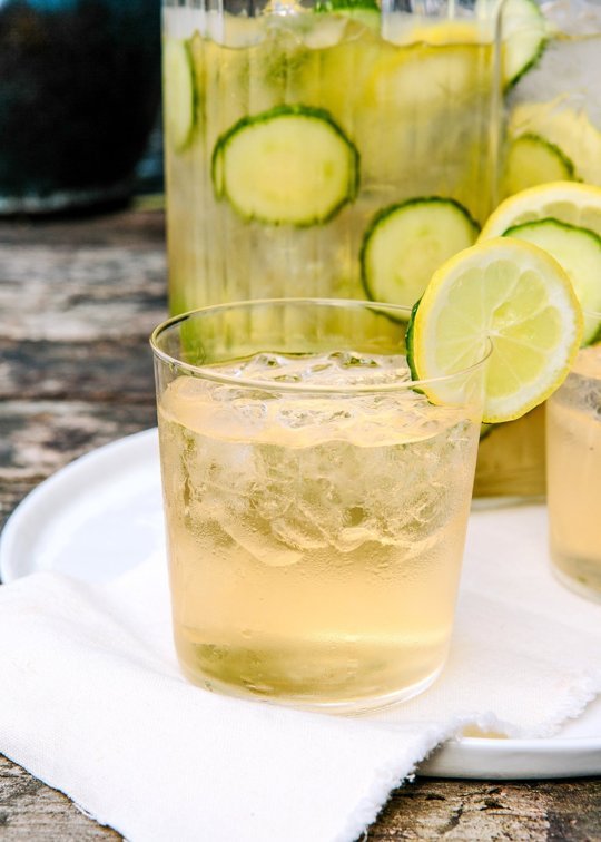 Cucumber, Ginger, and Prosecco Sangria