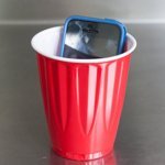 iPhone in Solo Cup