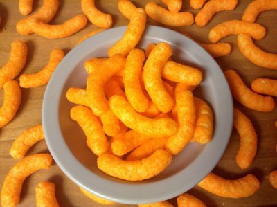 Bowl of cheetos puffs