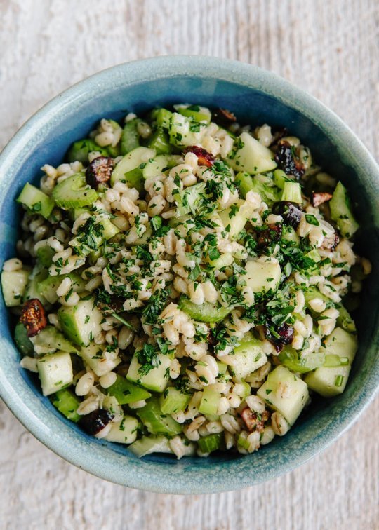 Barley Salad with Figs and Tarragon-Lemon Dressing