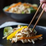 Portable Recipe: Cold Noodle Salad with Creamy Peanut Sauce