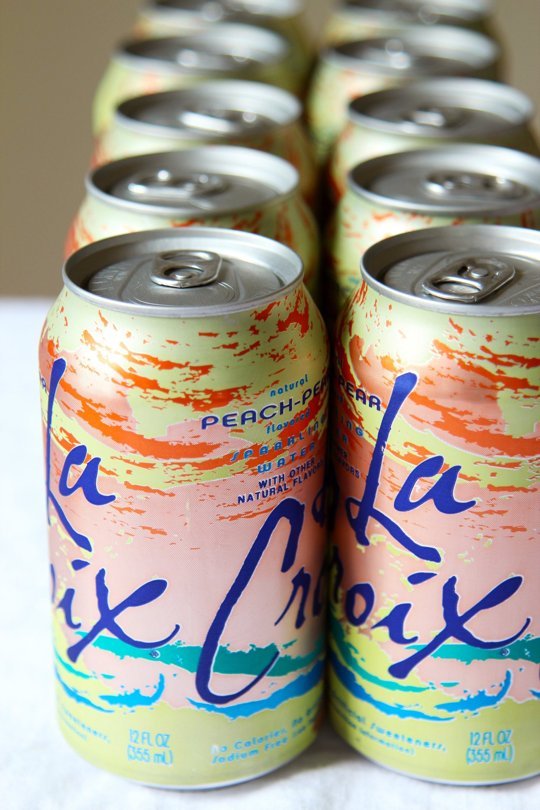 Cans of LaCroix water